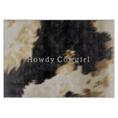 Zwart Wit Koeienhuid Snijplank (Voorkant)