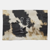 Zwart Wit Koeienhuid Theedoek (Horizontaal)