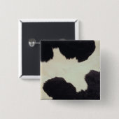 Zwart-wit Koeienhuid Vierkante Button 5,1 Cm (Voorkant /achterkant)
