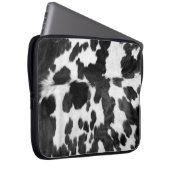 Zwart-wit Koeienhuid Western land Laptop Sleeve (Voorkant Rechts)