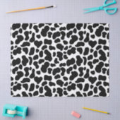 Zwart-wit koeienhuidpatroon tissuepapier (Craft)