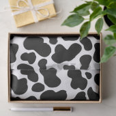 Zwart-wit koeienhuidpatroon tissuepapier (Geschenk)