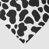 Zwart-wit koeienhuidpatroon tissuepapier (Detail)