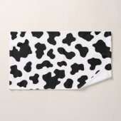 Zwart & Wit Koeienhuidprint Bad Handdoek (Handdoek)
