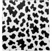 Zwart & Wit Koeienhuidprint Douchegordijn (Voorkant)