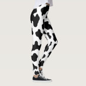 Zwart & Wit Koeienhuidprint Leggings (Rechts)