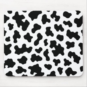 Zwart & Wit Koeienhuidprint Muismat