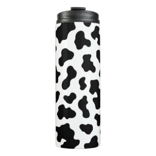 Zwart & Wit Koeienhuidprint Thermosbeker