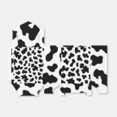 Zwart & Wit Koeienhuidprint Verjaardagsfeestje Bedankdoosjes (Uitgevouwen)