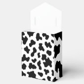 Zwart & Wit Koeienhuidprint Verjaardagsfeestje Bedankdoosjes (Geopend)