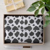 Zwart-wit koeienpatroon tissuepapier (Geschenk)