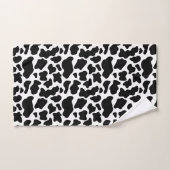 Zwart-wit koeienprint bad handdoek (Handdoek)