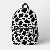 Zwart-wit koeienprint bedrukte rugzak (Voorkant)