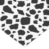 Zwart-wit koeienprint boerderijstijl korte tafelloper (Hoek)