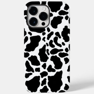 Zwart-wit koeienprint Case-Mate iPhone 14 pro max hoesje