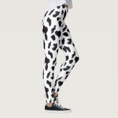 Zwart-wit koeienprint leggings (Rechts)