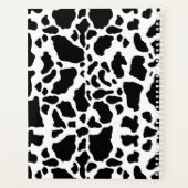 Zwart-wit koeienprint planner (Achterkant)