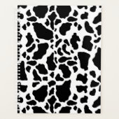 Zwart-wit koeienprint planner (Voorkant)