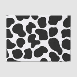 Zwart & Wit Koeienprint Rustieke Boerderij Tissuepapier