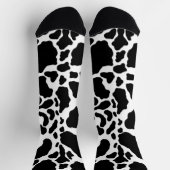 Zwart-wit koeienprint sokken (Top)