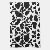 Zwart-wit koeienprint theedoek (Verticaal)