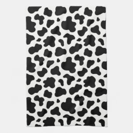Zwart-wit koeienprint western cowboy zuidelijke st theedoek