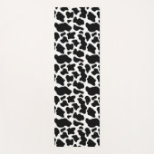 Zwart-wit koeienprint yogamat (Voorkant)