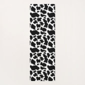 Zwart-wit koeienprint yogamat (Achterkant)