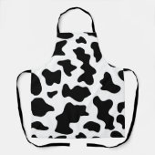 Zwart-wit koeienvel schort (Voorkant)