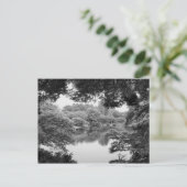 Zwart-wit, koel, unieke natuur en meer briefkaart (Staand voorkant)