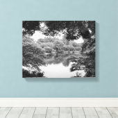 Zwart-wit, koel, unieke natuur en meer canvas afdruk (Insitu (Houten vloer))