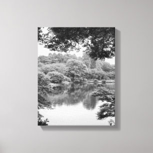Zwart-wit, koel, unieke natuur en meer canvas afdruk