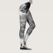 Zwart-wit, koel, unieke natuur en meer leggings (Rechts)