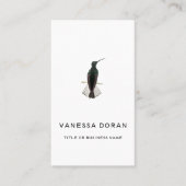 Zwart-wit kolibrie Visitekaartje (Voorkant)