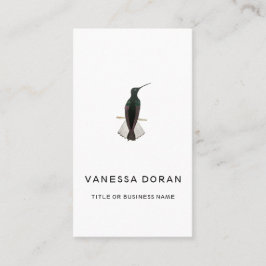 Zwart-wit kolibrie Visitekaartje