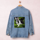 Zwart-Wit Konijn Denim Jacket (Hangar)