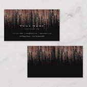 Zwart wit koper Roos Gold Matrix Cyber Blush Visitekaartje (Voorkant / Achterkant)