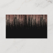 Zwart wit koper Roos Gold Matrix Cyber Blush Visitekaartje (Achterkant)