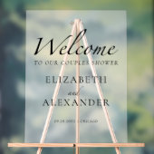 Zwart-wit koppels Douche Acryl Welkomstbord Acryl Bord (Neutraal)