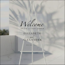 Zwart-wit koppels Douche Acryl Welkomstbord