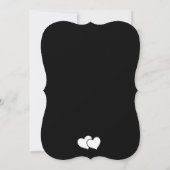 Zwart-wit koppels Trouwdouche Kaart (Achterkant)