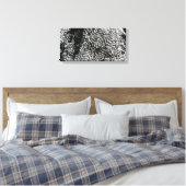 Zwart-wit koraal I Abstracte Natuur Foto Canvas Afdruk (Insitu (Slaapkamer))