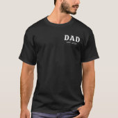 Zwart-Wit Kordate Vader Gevestigd T-shirt (Voorkant)