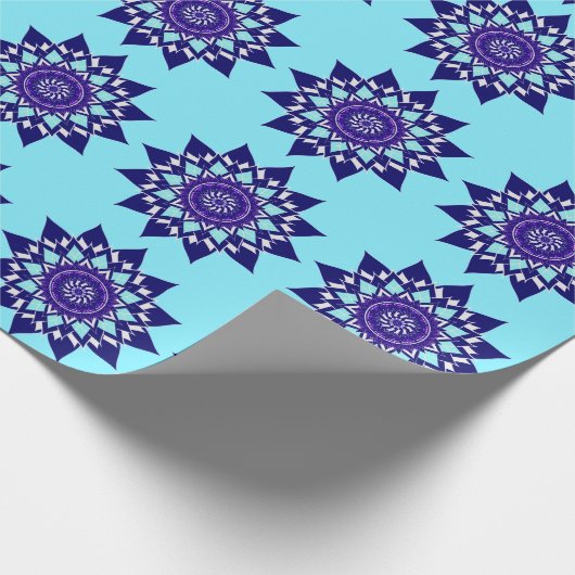 Zwart-wit kosmos cadeaupapier (Hoek)