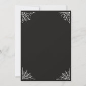 Zwart-wit kostuums en cocktails Halloween Kaart (Achterkant)