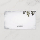  zwart & wit kraai silhouet Tattoo Visitekaartje (Achterkant)