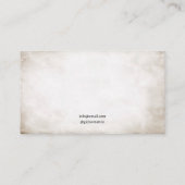  zwart & wit kraai Tattoo artiest Visitekaartje (Achterkant)