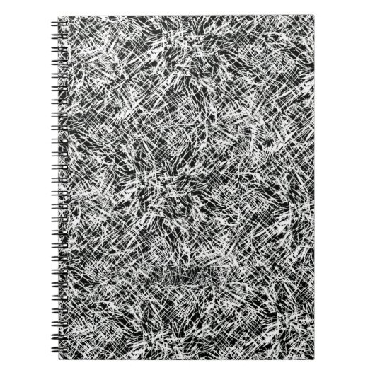 Zwart-wit krabbels notitieboek (Voorkant)