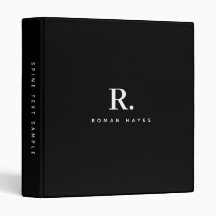 Zwart Wit Krachtige Stip Monogram Moderne Minimali