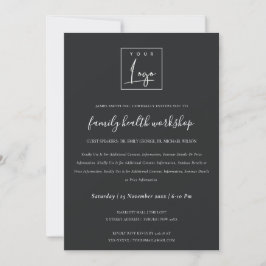 ZWART &  WIT KRAFT JOU LOGO WORKSHOP GALA EVENEMEN KAART